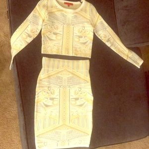 Two Piece Shirt & Skirt Set